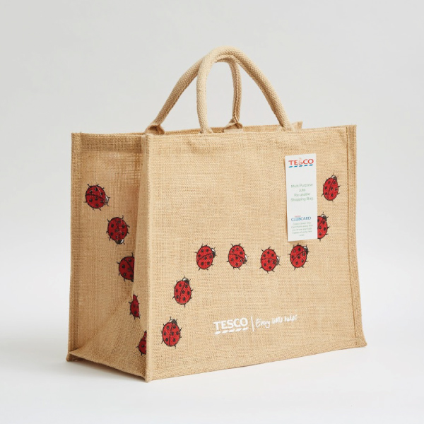 jute shopping bag with comfi web handles
