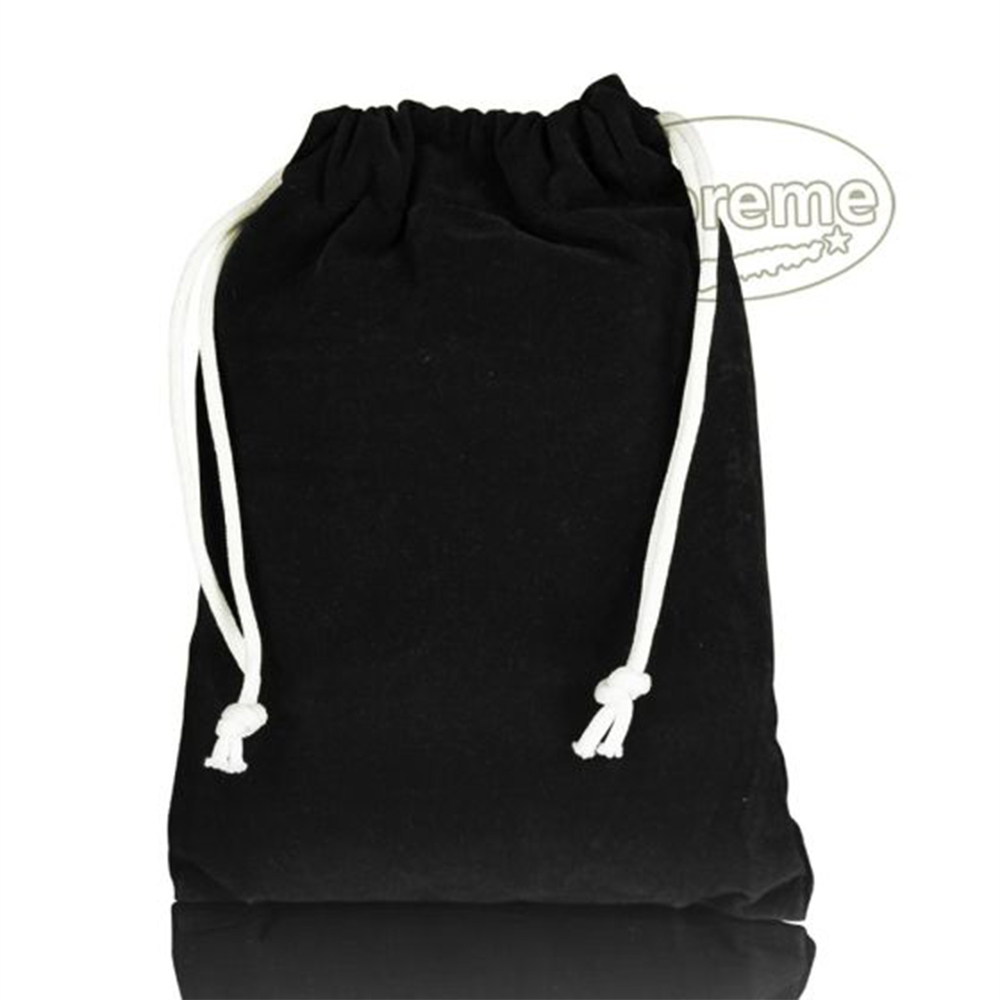 black velvet drawstring bag
