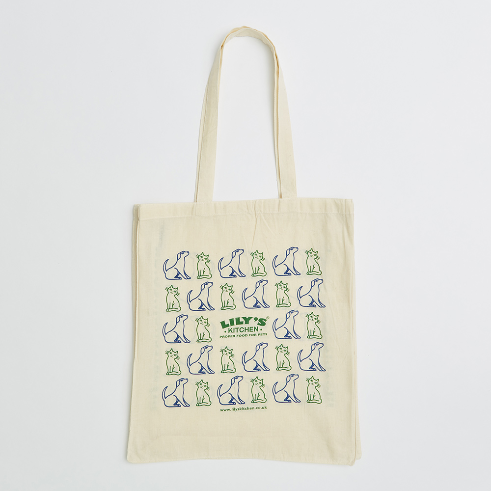 Bespoke Printed 11oz Natural Cotton Tote Bag with Long Handles and 10cm Gusset