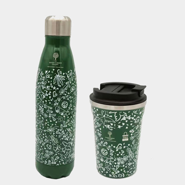 qgc water bottle coffee cup by Bags of Ethics