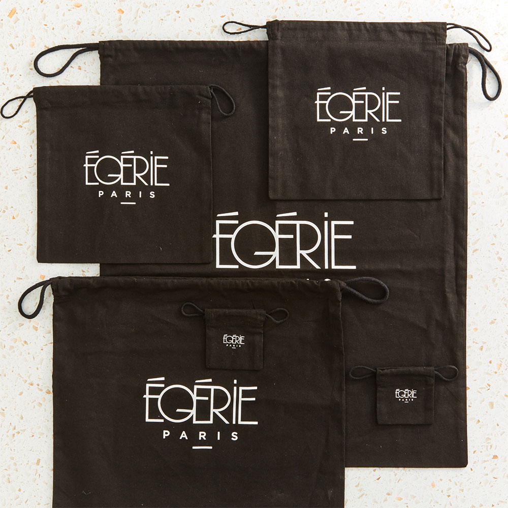 gammes de sacs à cordon en coton imprimés personnalisés pour la vente en gros