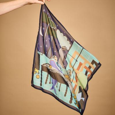 Foulards en Georgette de Soie à Personnaliser | 90 x 90 cm